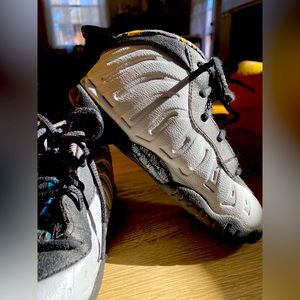 Nike Little Posite One Foamposites Graffiti Wolf Gray Toddler Size 9